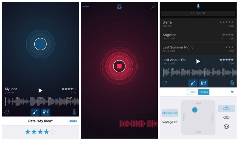 Apple releases Music Memos an iOS App for Musicians - Uberchord App