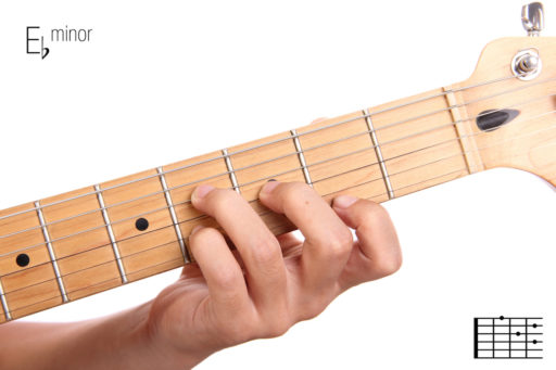 e flat minor guitar chord